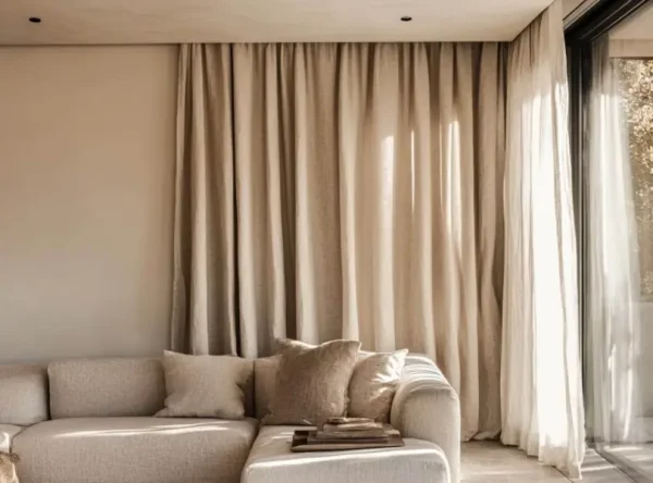 Linen Motorized Curtain Supplier in Abu Dhabi