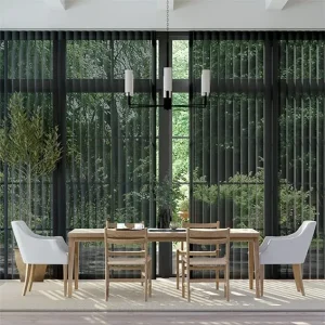 Black Voile Sheer Curtain