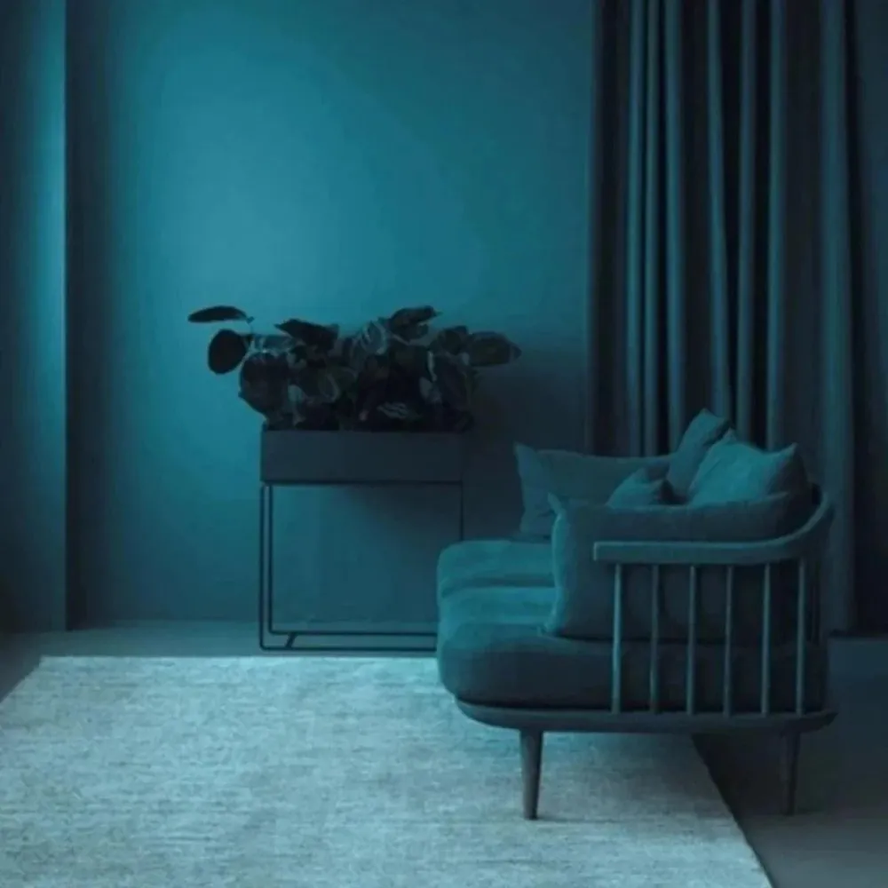 Blue Velvet Blackout Window Curtains