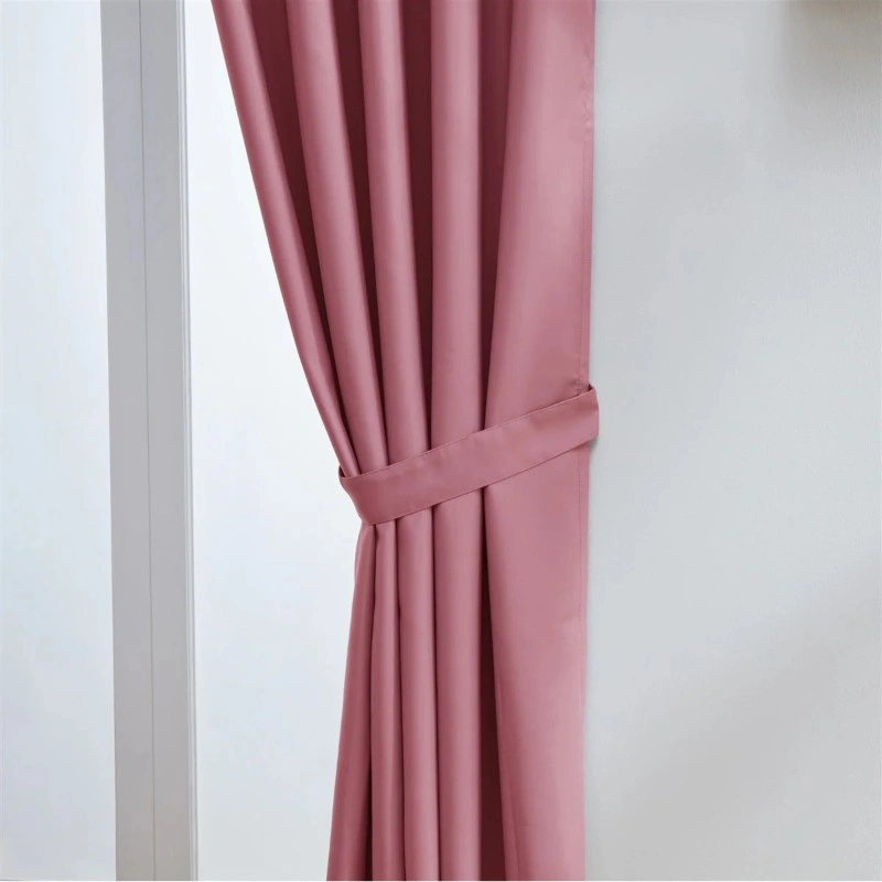 Blush Pink Eyelet Blackout Curtains