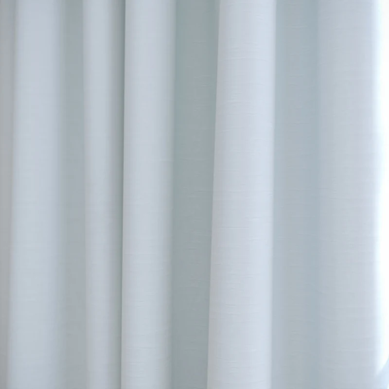 Crystal White Luxury Silk Curtain View