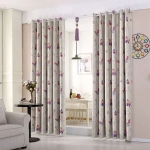 Custom Print Eyelet Blackout Curtain