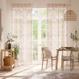 Floral Voile Sheer Curtain