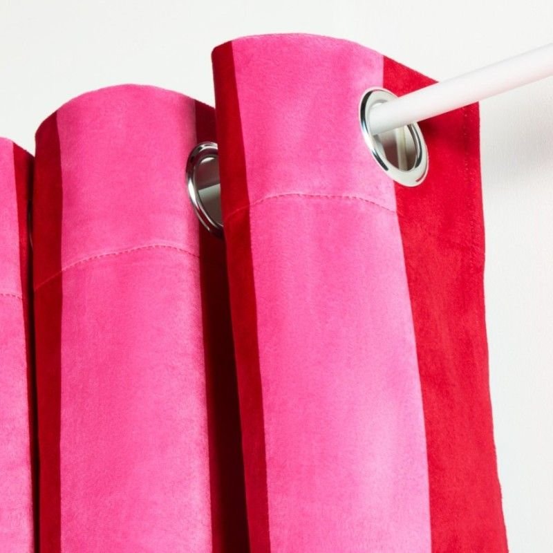 Hot Pink Blackout Eyelet Curtains