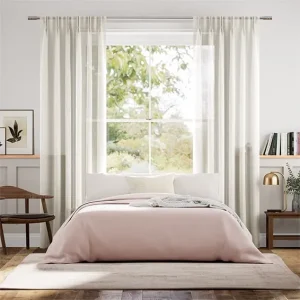 Ivory Soft Sheer Window Curtain