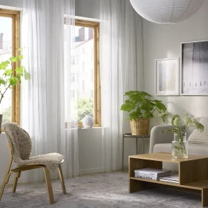 Light White Sheer Window Curtain