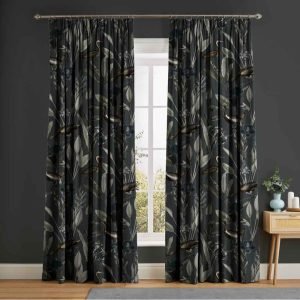 Midnight Fern Luxe Blackout Curtain