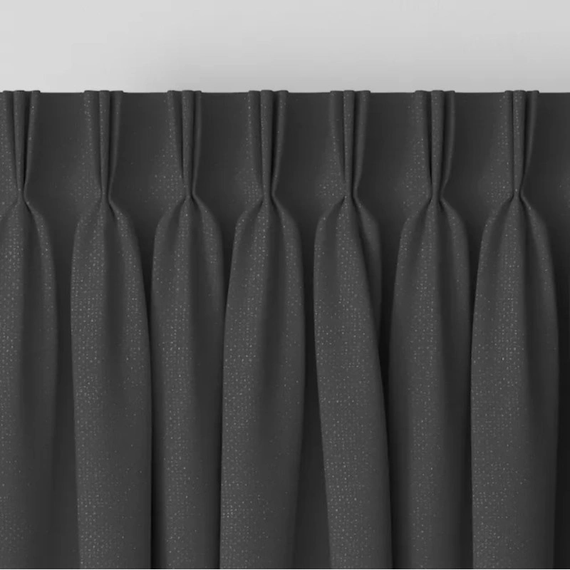 Midnight Velvet Blackout Curtain Close