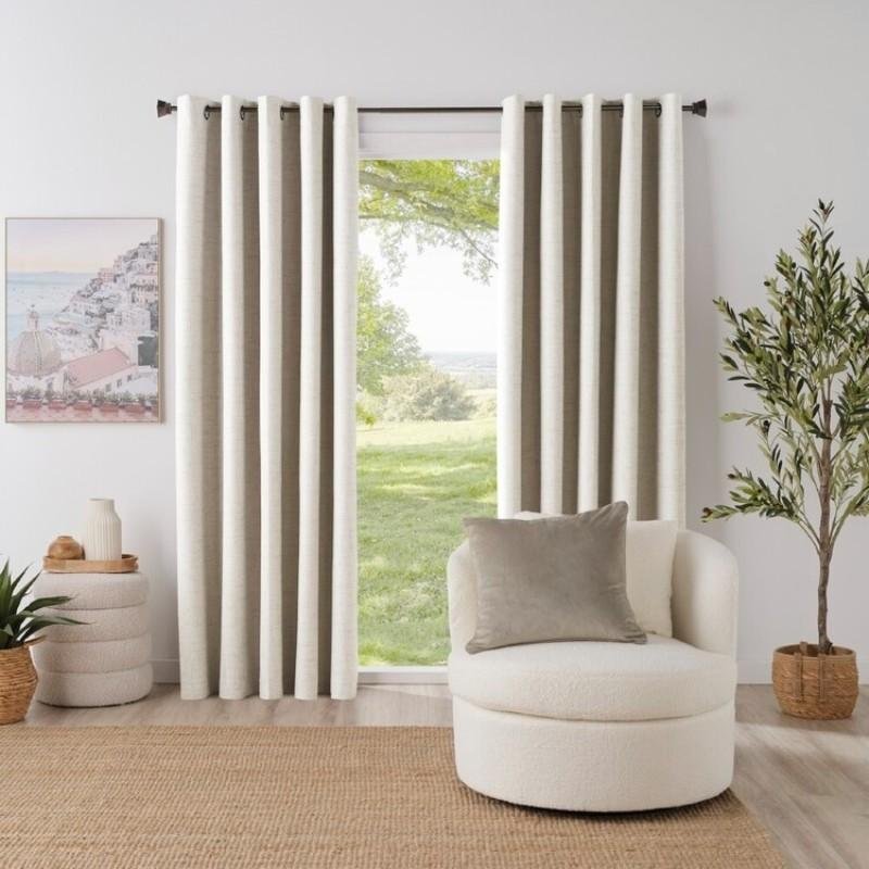 Natural Linen Blackout Curtain
