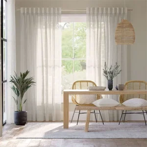 Neutral Voile Sheer Window Curtain