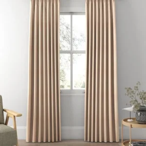Pink Silk Window Curtain
