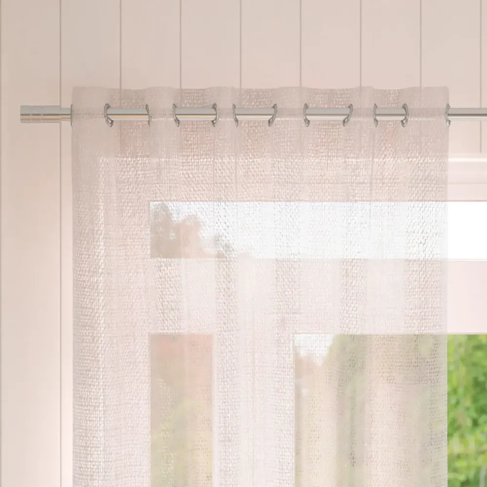 Pink Voile Sheer Curtains