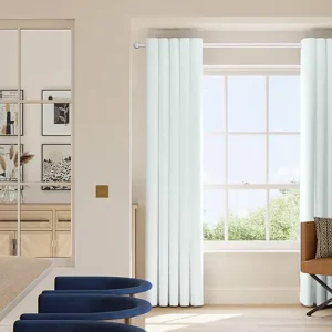 Plain Faux Silk Curtain