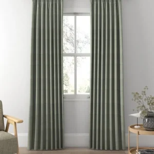 Silver Grey Silk Blackout Window Curtain