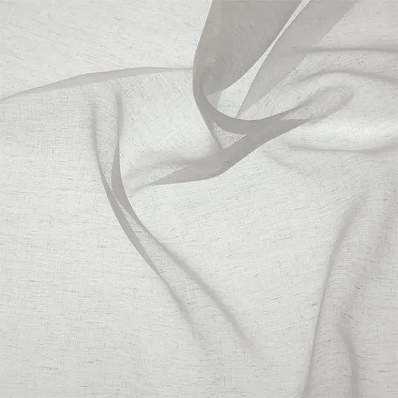Soft Linen White Sheer Curtain View