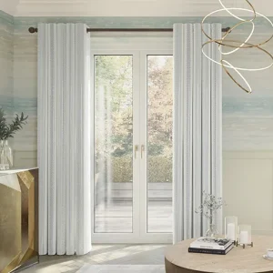 Striped Silk Curtain