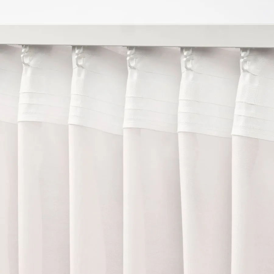 White Sheer Door Window Curtains