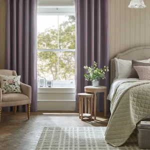 Lavender Cotton Window Curtain