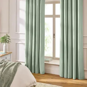 Pastel Green Cotton Window Curtain