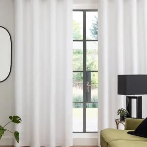 Pure White Cotton Window Curtain