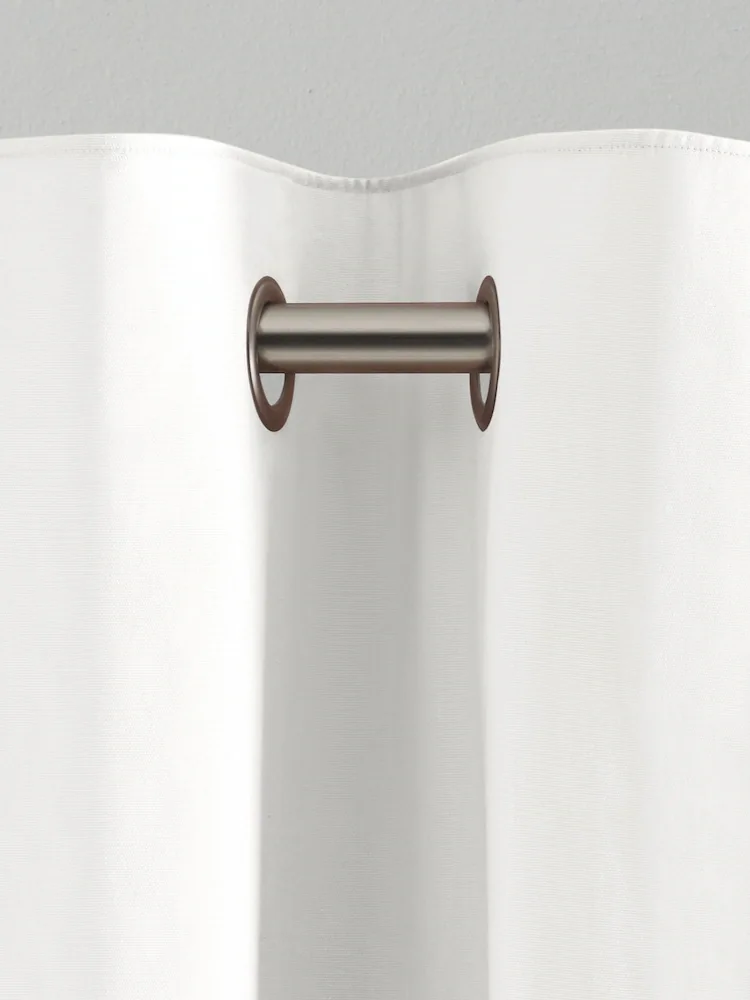 Pure White Cotton Window Curtain View