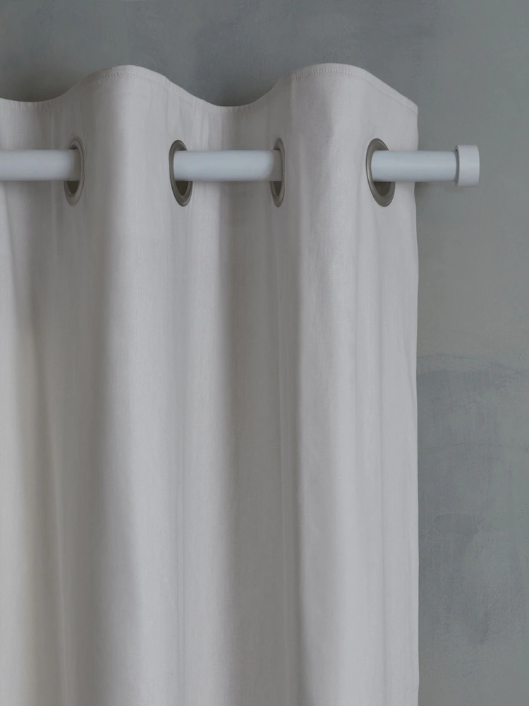 White Cotton Window Curtain View