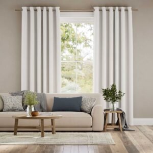 Alabaster Linen Living Room Curtains