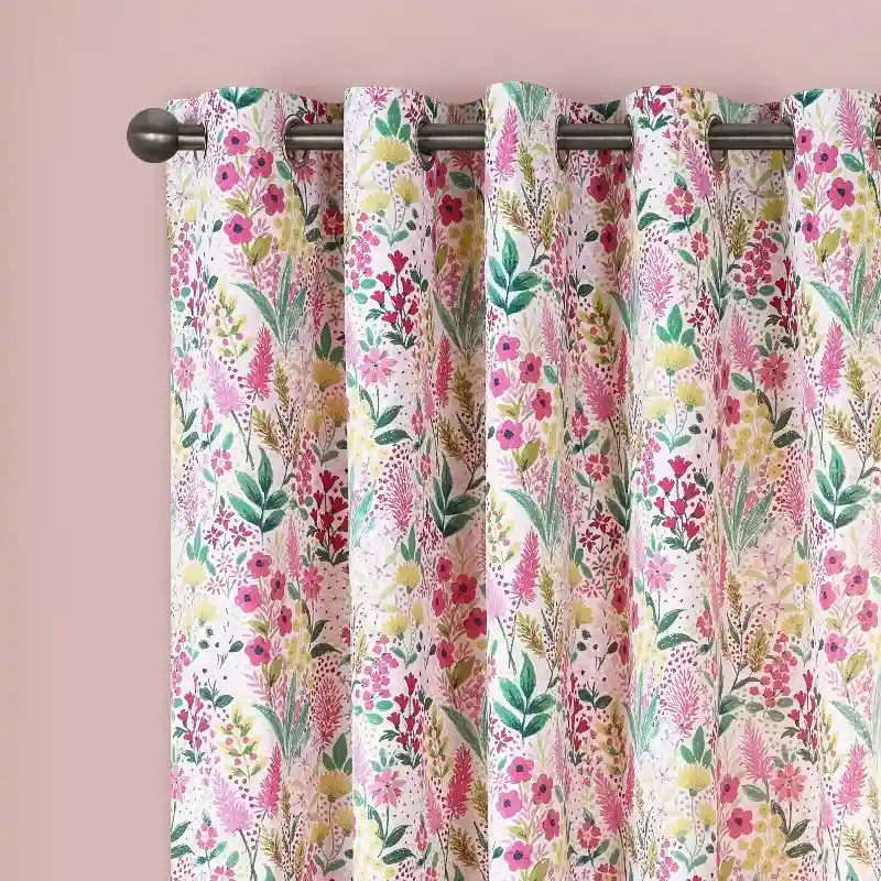 Charming Blooms Cotton Curtain