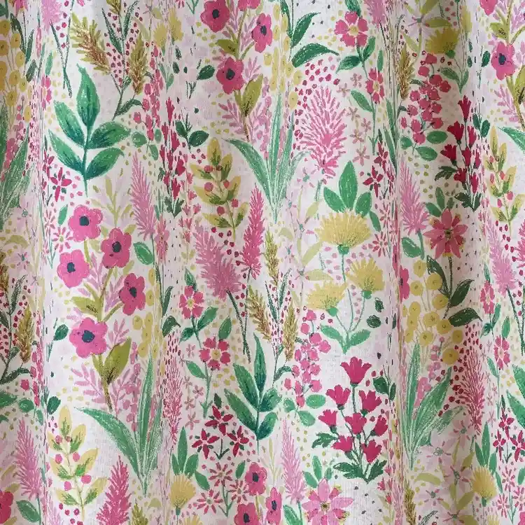 Charming Blooms Cotton Curtains View