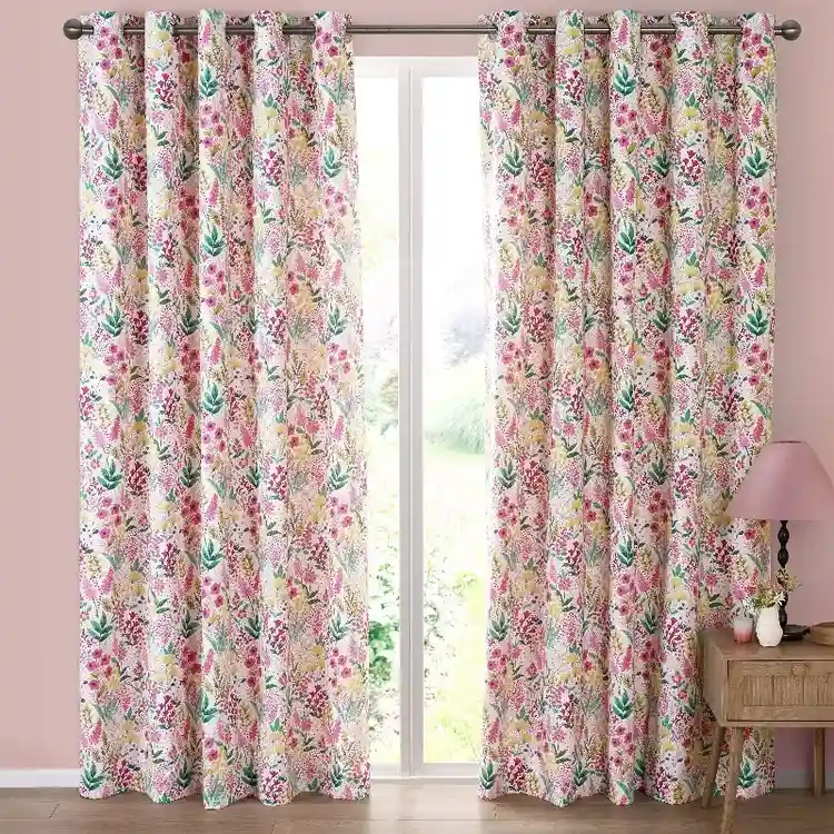 Charming Blooms Cotton Curtains