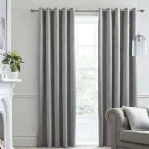 Classic Grey Blackout Living Room Curtain