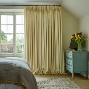 Luxe Beige Cotton Drapery