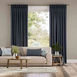 Navy Blue Blackout Living Room Curtains