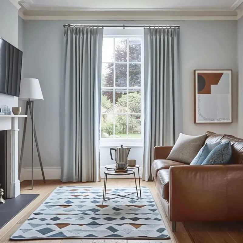 Quiet Grey Cotton Drapery