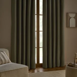Sage Green Blackout Linen Curtains