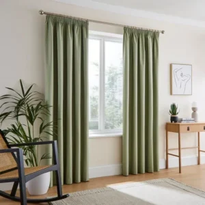 Sage Green Living Room Drapery Curtains