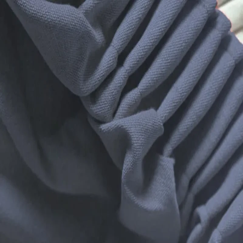 Soft Weave Blue Linen Curtain