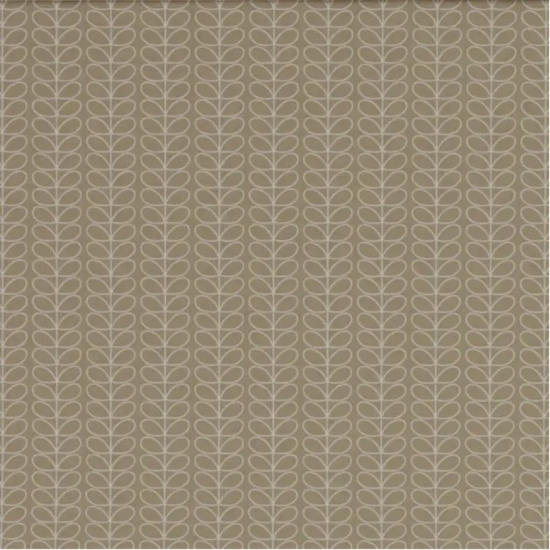 Taupe Leaf Pattern Eyelet Living Room Curtains