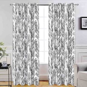 Black Forest Design Linen Window Curtains