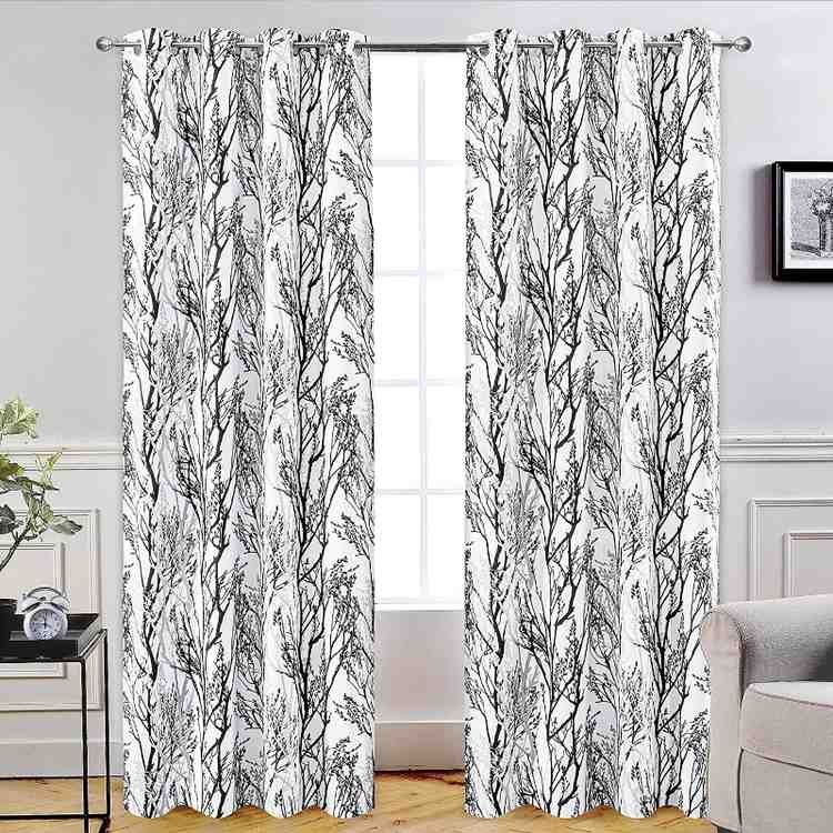 Black Forest Design Linen Window Curtains