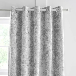 Velvet Lined Eyelet Curtains