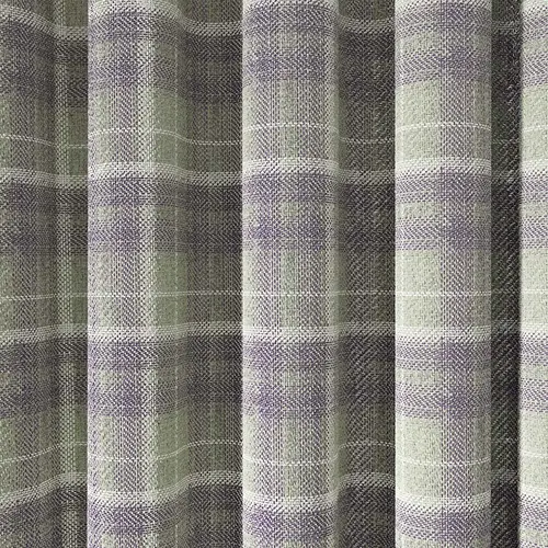 Woven Lined Grape and Linen Eyelet Curtains 2
