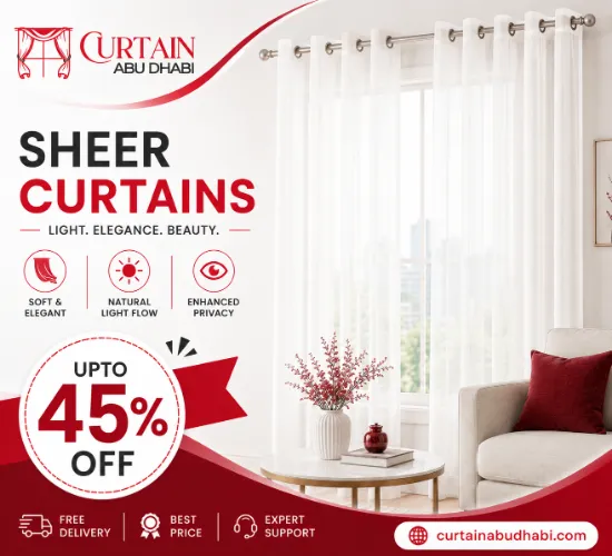 elegent sheer voile curtain sale banner