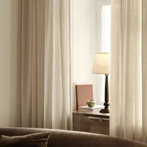 Almond Polyester Curtains