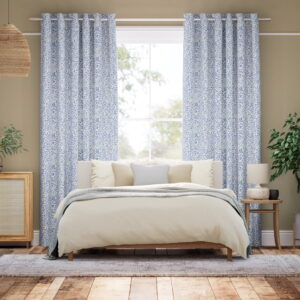 Berry China Blue Curtains
