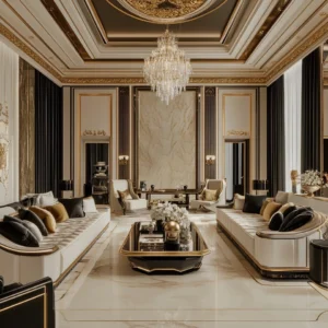 Black & White Majlis Curtain