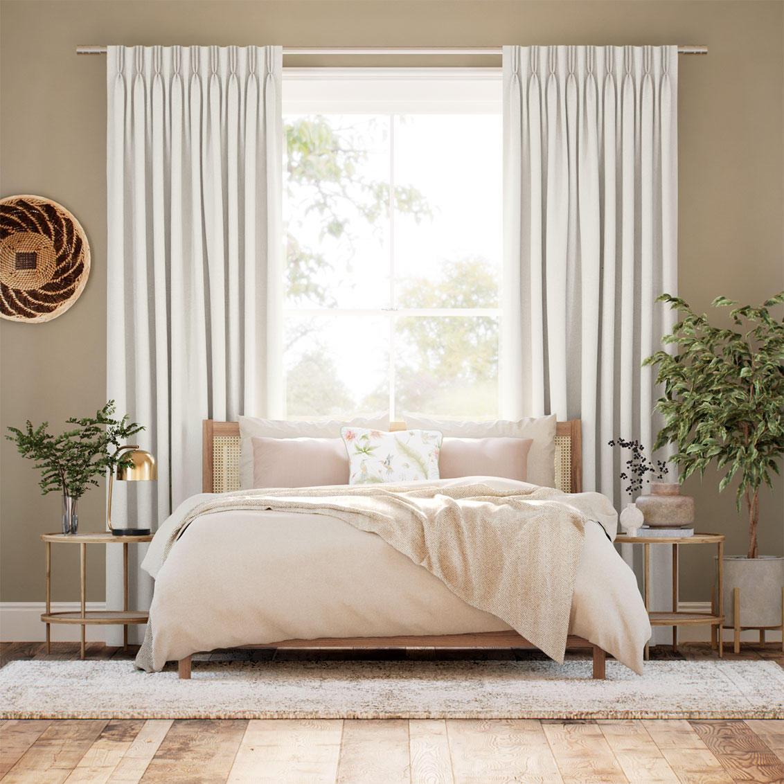 Boucle Warm White Curtains 1 Boucle Warm White Curtains