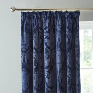 Chenille Jacquard Pencil Pleat Curtains