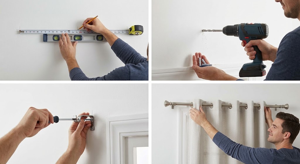 Curtain Rod Installation