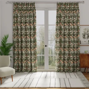 Dark Green Villa Curtain